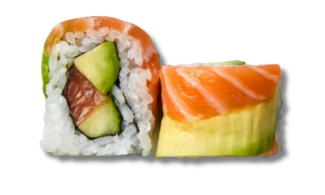 Rainbow Roll - Avo & Salmon