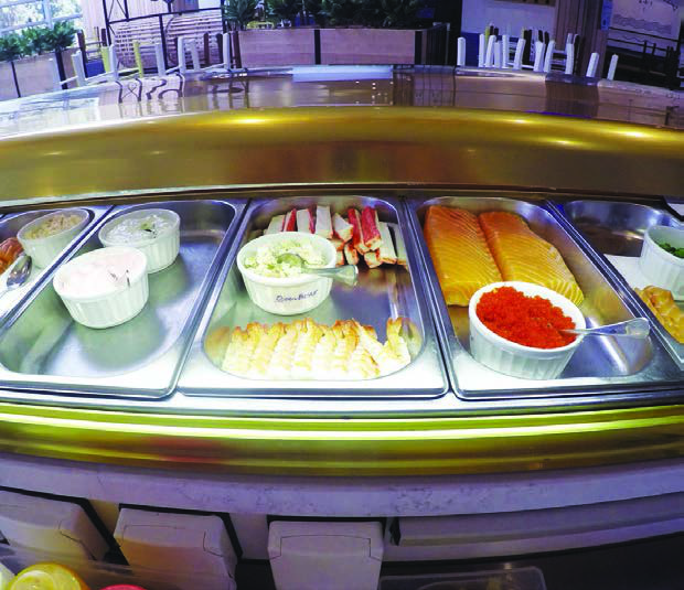 SECTIONS OF THE SUSHI BAR
