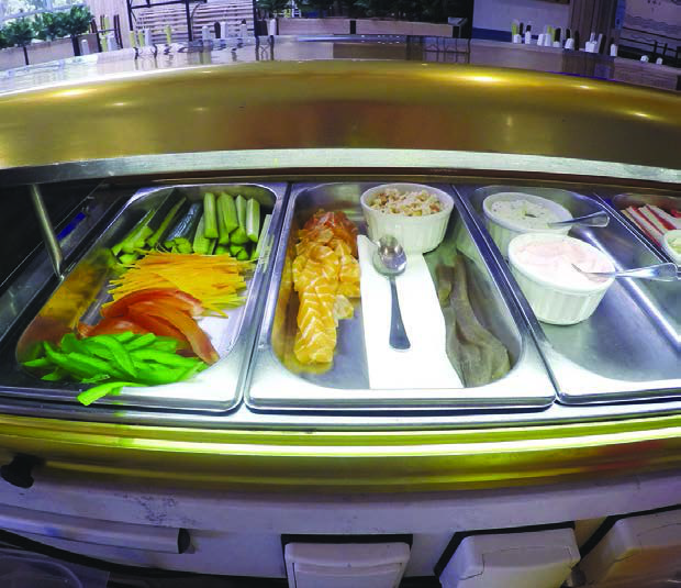 SECTIONS OF THE SUSHI BAR